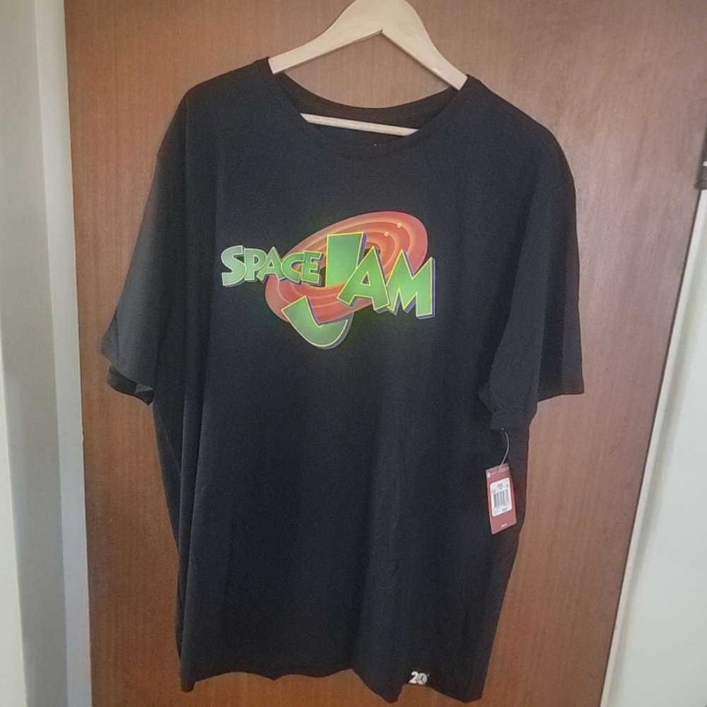 Air Jordan Space Jam 20th Anniversary Jumpman T-Shirt Mens 3XL Black All Cotton